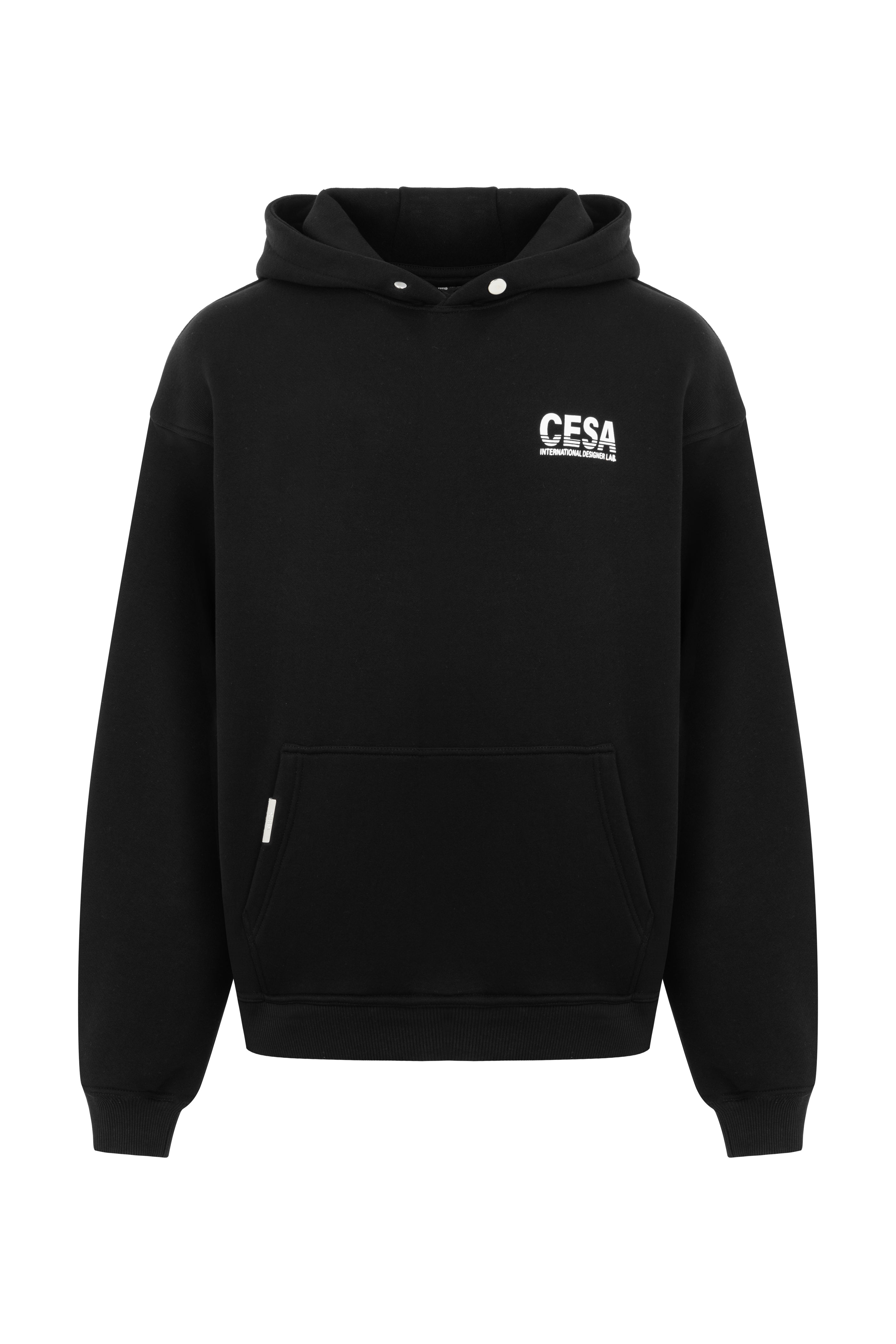 CLASSIC HOODIE INT. DESIGN LAB LIMITED EDITION IN BLACK