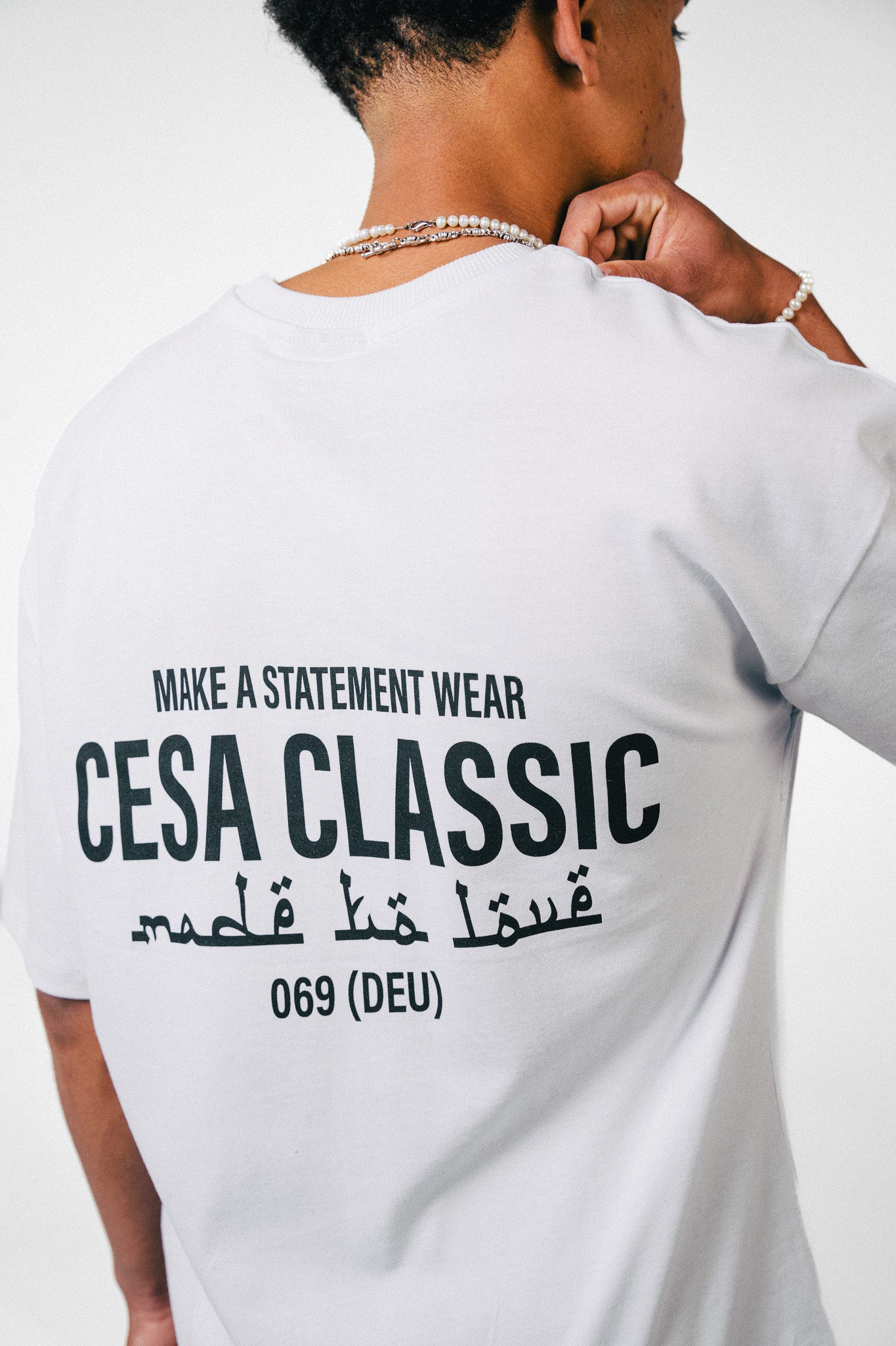 CLASSIC HEAVY SHIRT "MAKE A STATMENT-WHITE"