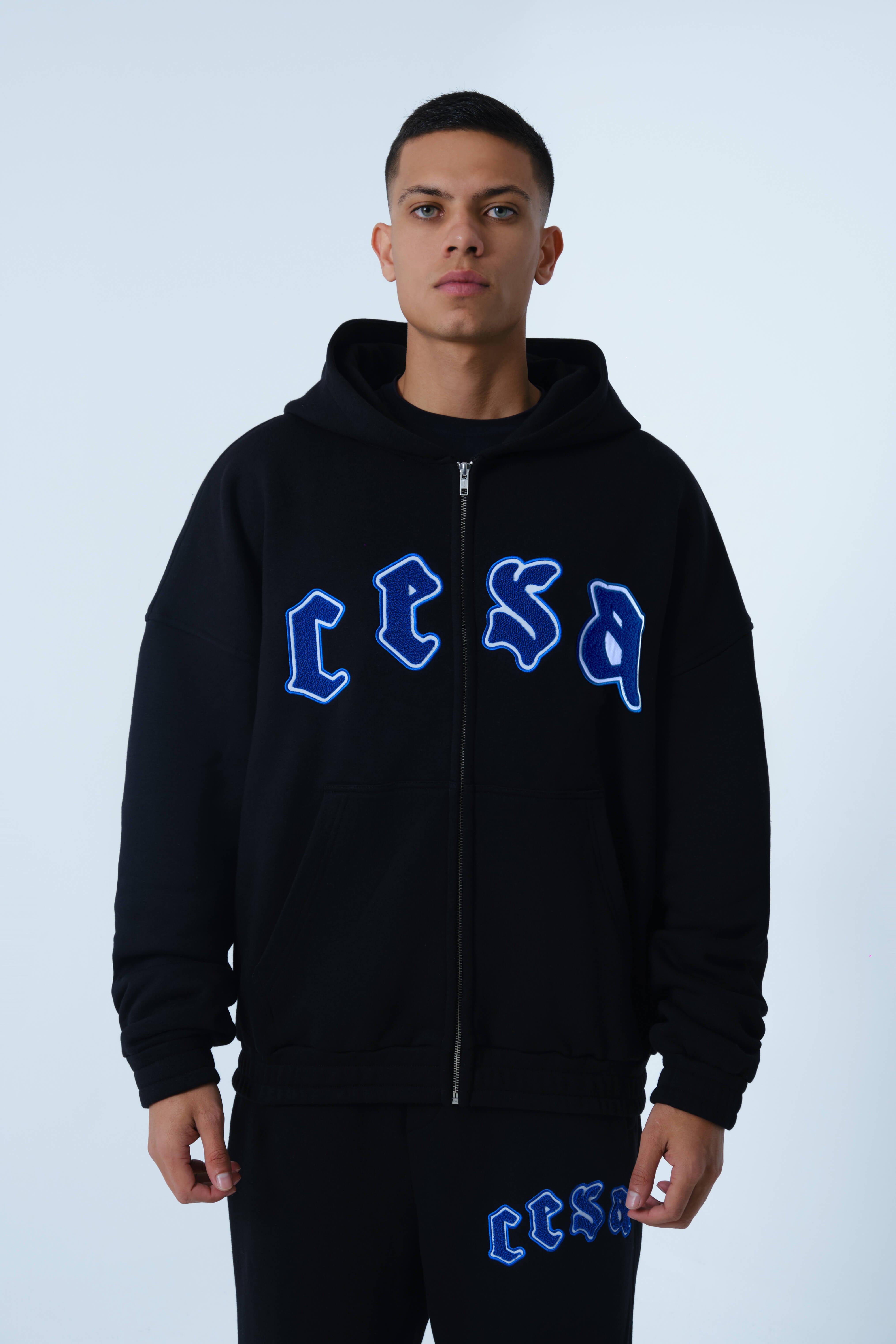 CLASSIC C1 ZIPPER “BLUE-WHITE“