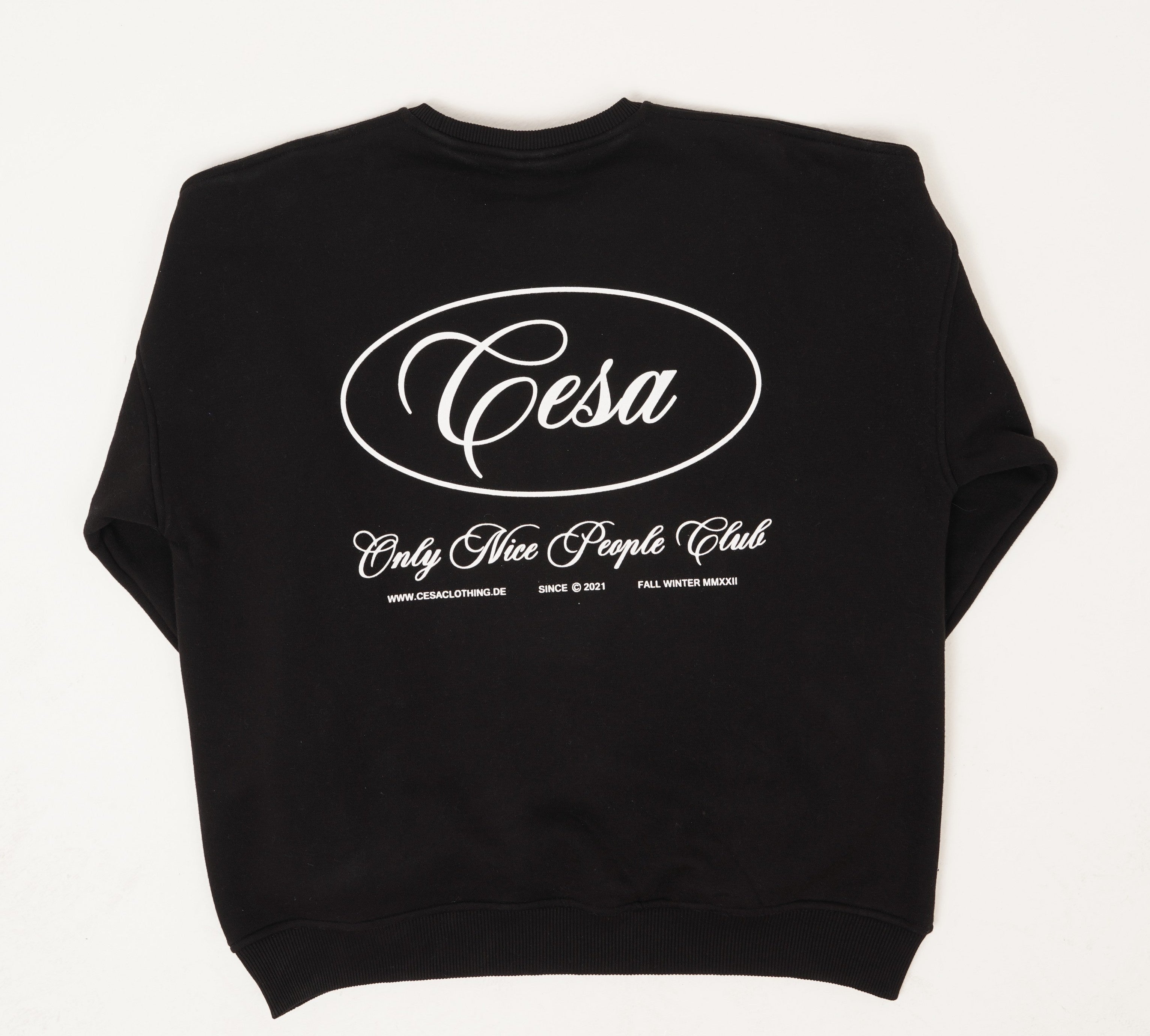 O.N.P CREW NECK SWEATER - BLACK